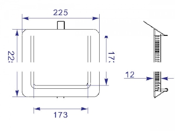 Quadratisches LED-Panel