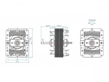 Spaltpolmotor YJF6825