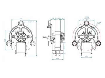 Spaltpolmotor YJF7221