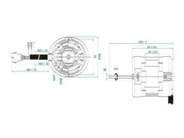 Kondensatormotor YY8040