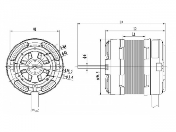 Kondensatormotor YY9140