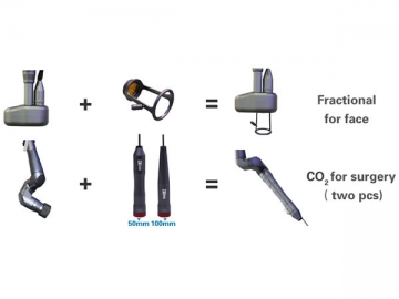 CO<sub>2</sub> Fraktionierter Laser-Maschine für Pigmententfernung, FG500-B