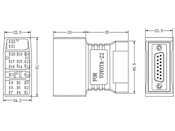 Toyota-22-Pin-Adapter