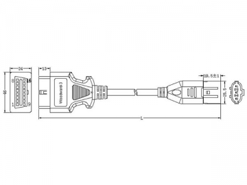 Woodward-3-Pin-Kabel