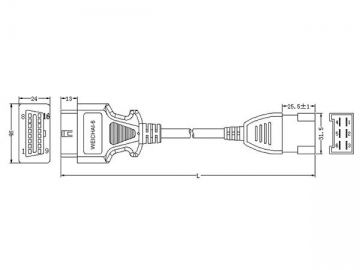 Weichai-6-Pin-Kabel