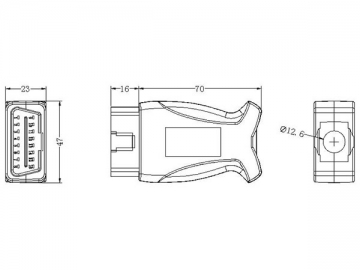 OBD-Steckergehäuse-D